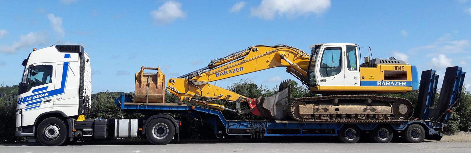 Le Bihan Levage Quimper : transport d'engin de chantier